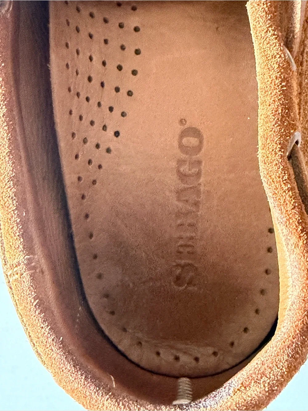 Sebago Tan Leather Deck Suede Loafers